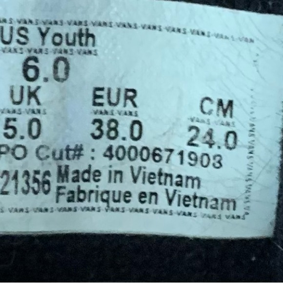 Vans custom made kids sneakers size : 6 - Picture 9 of 9